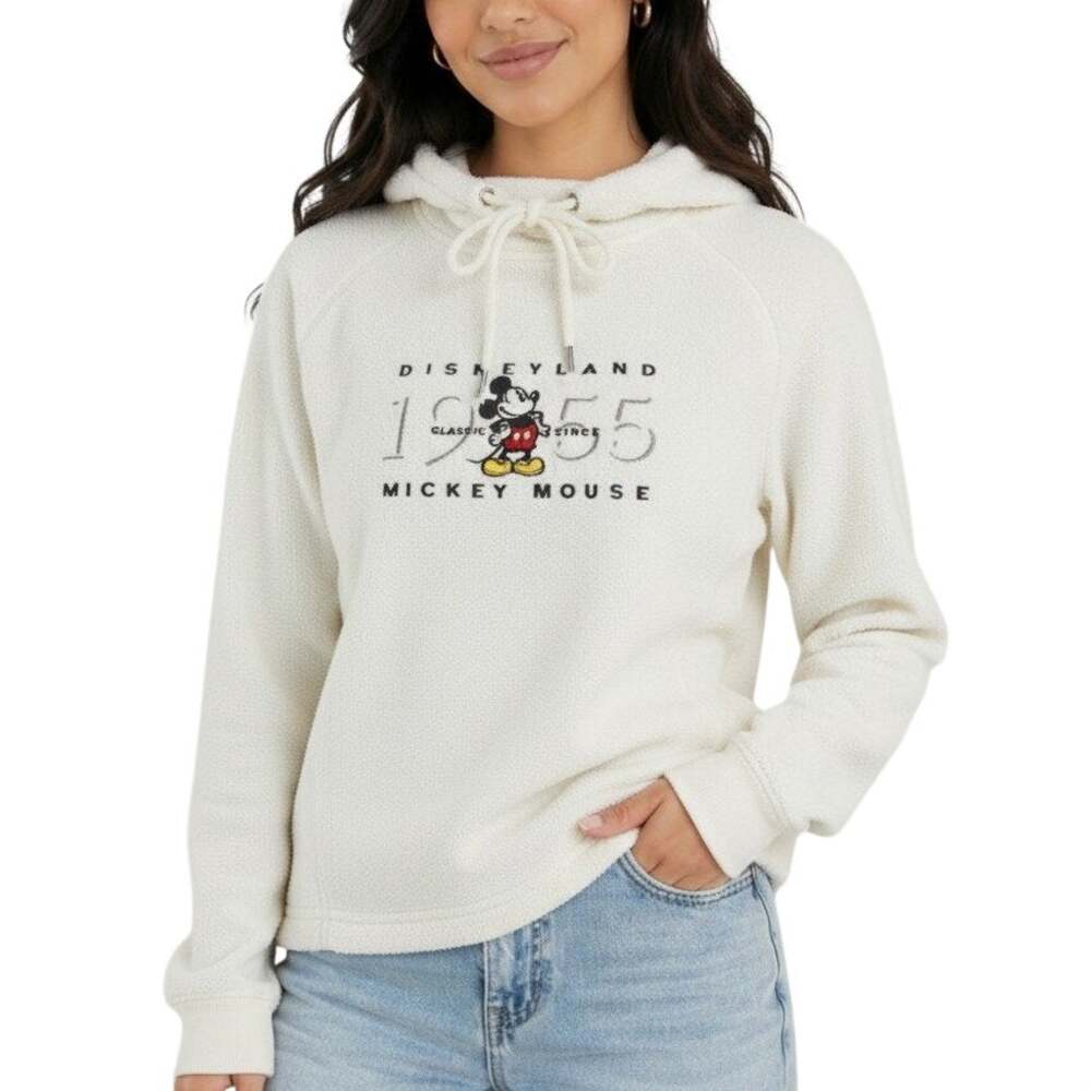 Vintage Disneyland Mickey Mouse 1955 Embroidered Sweatshirt Medium Made USA